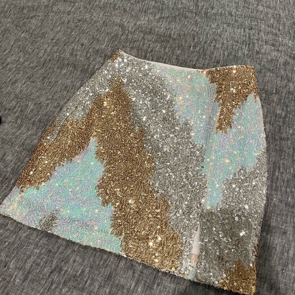Genevieve 12th tribe multi sequin mini skirt - Picture 2 of 5